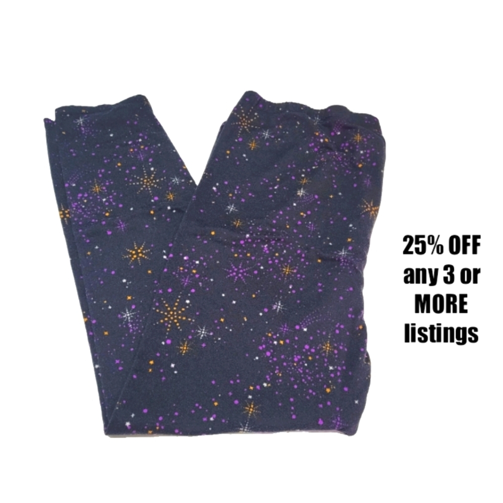Cuddle Dudds Climateright Size XL Leggings Pants Loungewear Graphic Print Stars